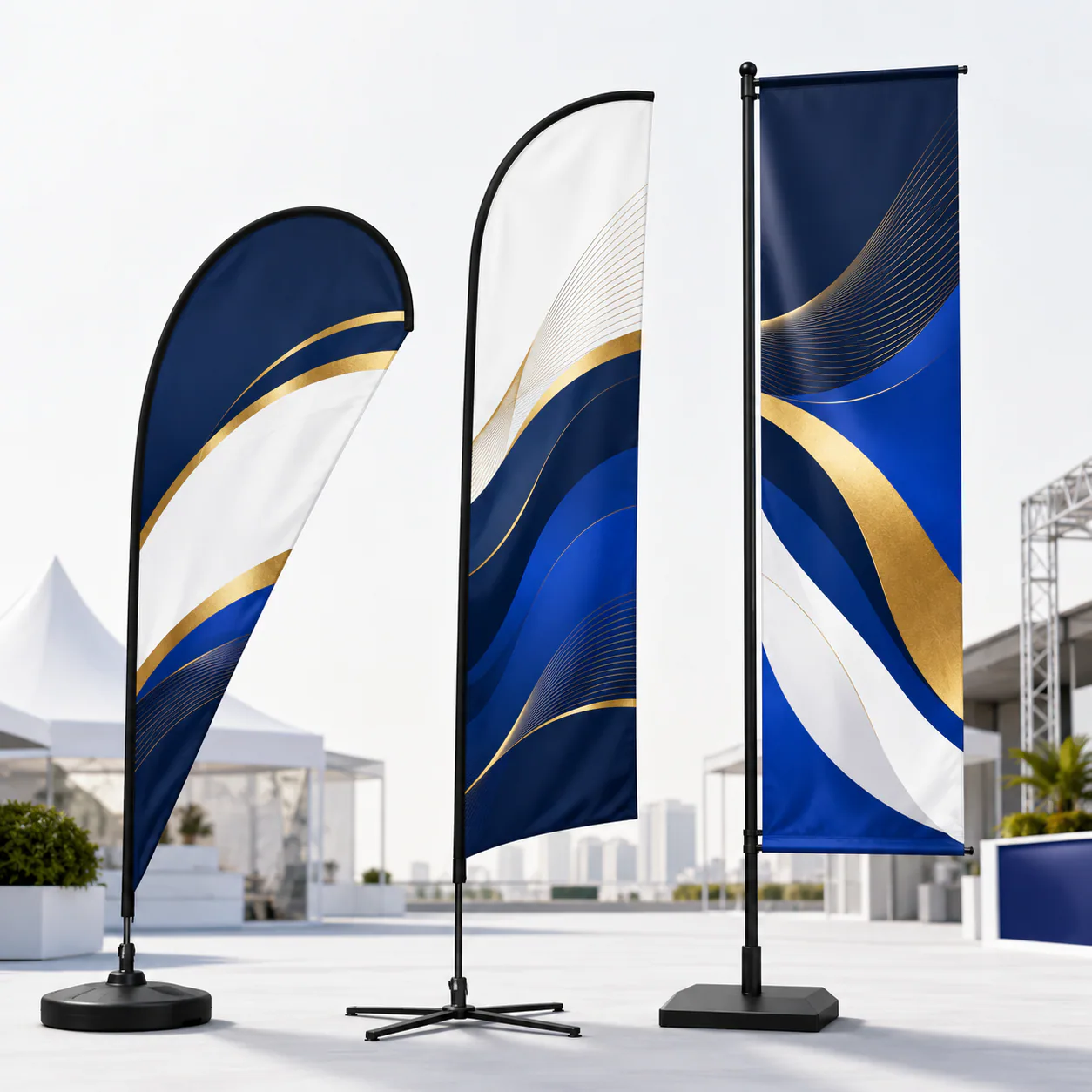 Teardrop & Feather Banners MO’ MART branding service image